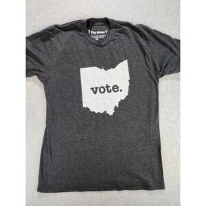 HOME T Ohio State Buckeyes Vote T-shirt Election Campaign Tee Gray Political